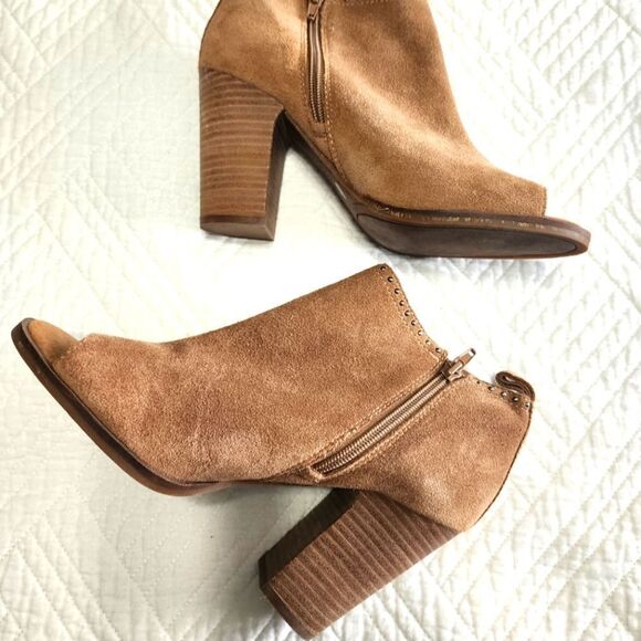 Lucky Brand Shoes - Lucky brand suede lotisha studded peep toe shoes